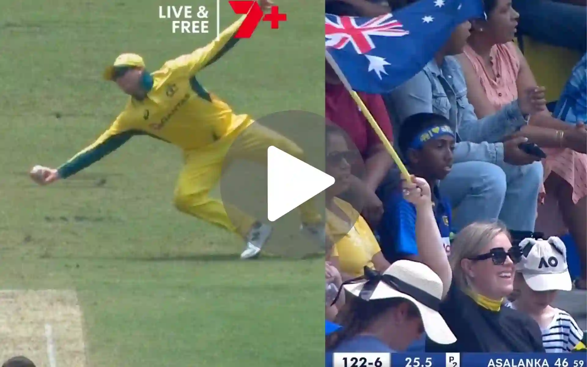 [Watch] Steve Smith’s Incredible One-Handed Catch Amazes Fan Girl In SL vs AUS 1st ODI